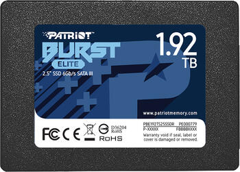 1.9 TB SSD Patriot Burst Elite, SATA 6Gb/s, lesen: 450MB/s, schreiben: 320MB/s, TBW: 800TB