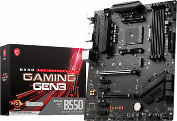 MSI B550 Gaming Gen3, ATX Mainboard, 4x DDR4, max. 128GB, 1x DVI-D, 1x HDMI 2.1