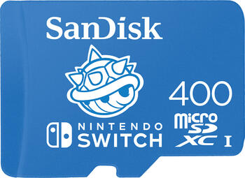 400 GB SanDisk Nintendo Switch microSDXC Speicherkarte, lesen: 100MB/s, schreiben: 90MB/s