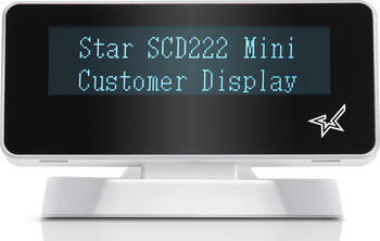 Star Micronics mPOP SCD222U, USB, weiß, Kundendisplay 