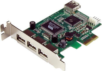 StarTech PEXUSB4DP, 4x USB 2.0, PCIe x1 