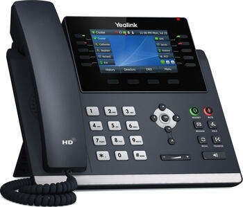 Yealink SIP-T46U, VoIP-Telefon (schnurgebunden), Anruferanzeige, Freisprecheinrichtung, Wideband