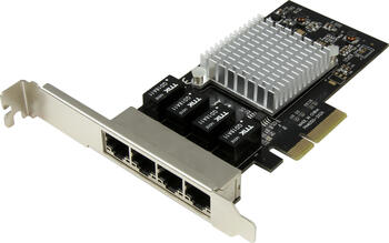 StarTech 4 Port PCIe 2.0 x4 Gigabit Netzwerkkarte Intel I350 NIC