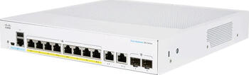 Cisco Business 250 Desktop Gigabit Smart Switch, 8x RJ-45, 2x RJ-45/SFP, 45W PoE+, DC-Version Access Point