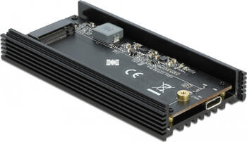 2.5 Zoll, DeLOCK 42486 externes Gehäuse für M.2 NVMe PCIe SSD USB 20 Gbps (USB 3.2 Gen 2x2), USB-Type-C