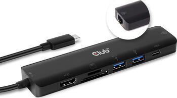 Club 3D 7in1 Hub, USB-C 3.1 [Stecker] 
