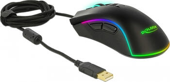 Delock Optische 7-Tasten USB Gaming Maus - Rechtshänder 