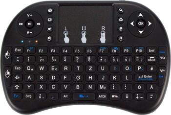 Fantec WK-200 Mini Tastatur Wireless, Layout: DE, Rubber Dome, Tastatur