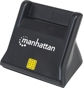 Manhattan USB 2.0 Smartcard-/SIM-Kartenlesegerät mit Standfuß