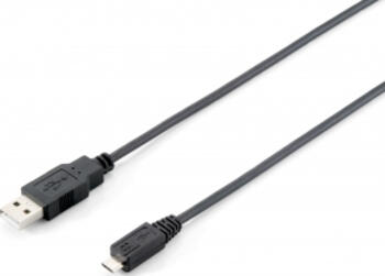 1,8m USB 2.0 USB-A auf Micro-USB-B stecker/ stecker Equip 