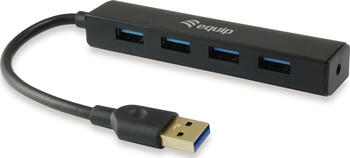 Equip 128953 Schnittstellen-Hub USB 3.0 (3.1 Gen 1) Type-A 5000 Mbit/s Schwarz