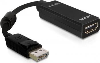 Adapter Displayport 1.1 Stecker > HDMI Buchse Passiv schwarz DeLock