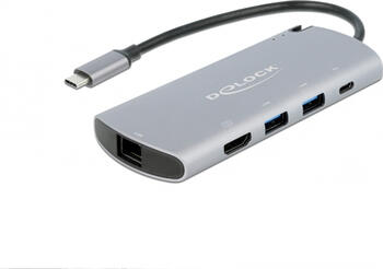 Delock USB Type-C Dockingstation mit M.2 Slot - 4K HDMI / USB / LAN / PD 3.0