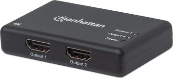Manhattan HDMI Videosplitter, 1x HDMI-IN 2x HDMI-OUT 