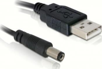 1m Delock Kabel USB Power > DC 5,5 x 2,1 mm Stecker 