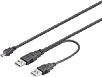 1,8m USB 2.0-Stecker (Typ A) + USB 2.0-Stecker (Typ A) > USB 