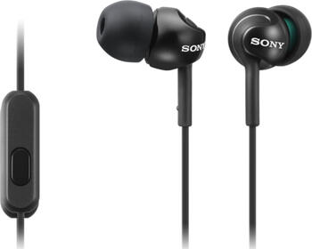 Sony MDR-EX110AP schwarz, Ohrhörer In-Ear, Klinke, USB-A 2.0