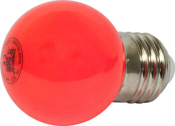 Synergy 21 LED Retrofit E27/ G45 Tropfenlampe rot 1 Watt für Lichterkette