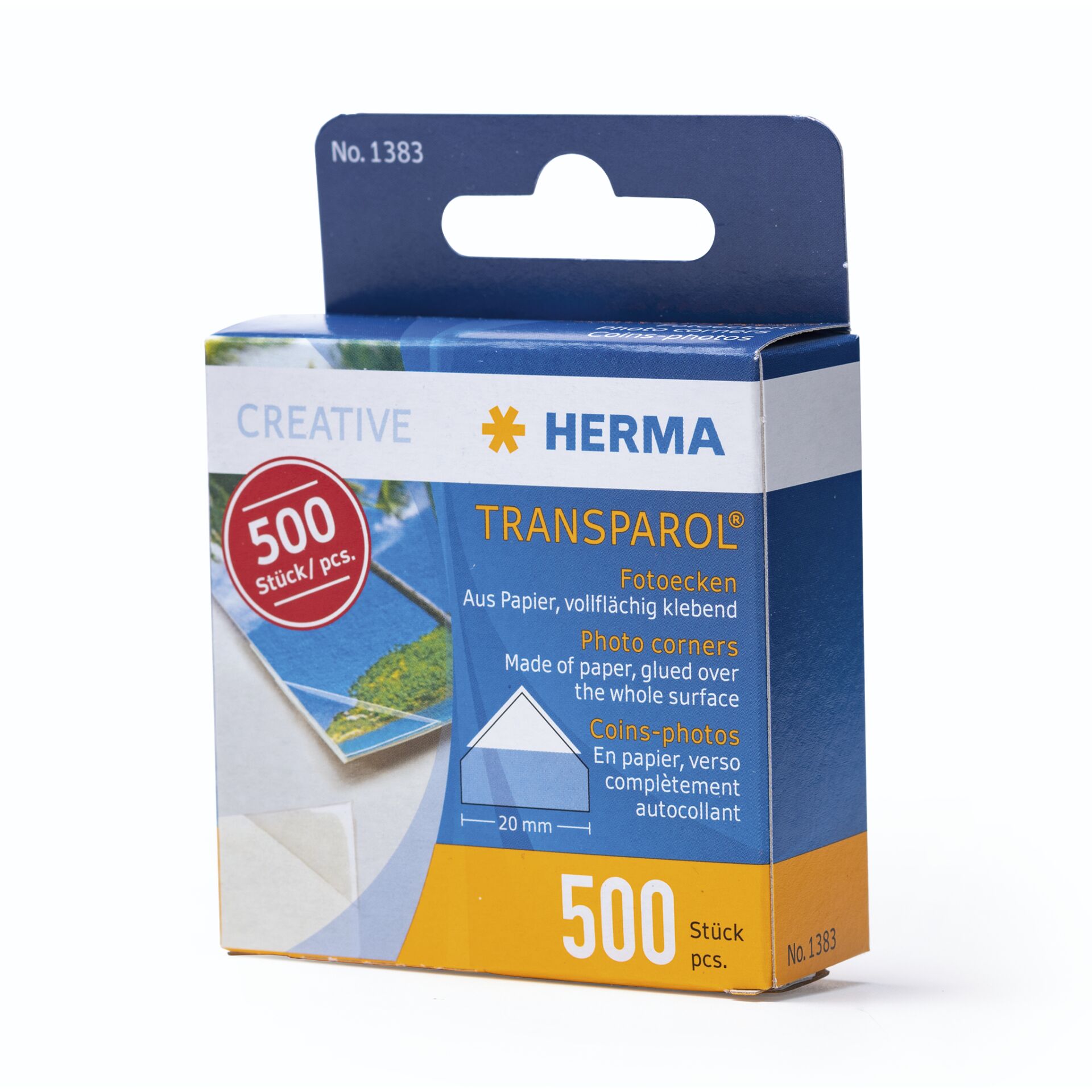 HERMA Transparol Fotoecken Spendepackung 500 St. 