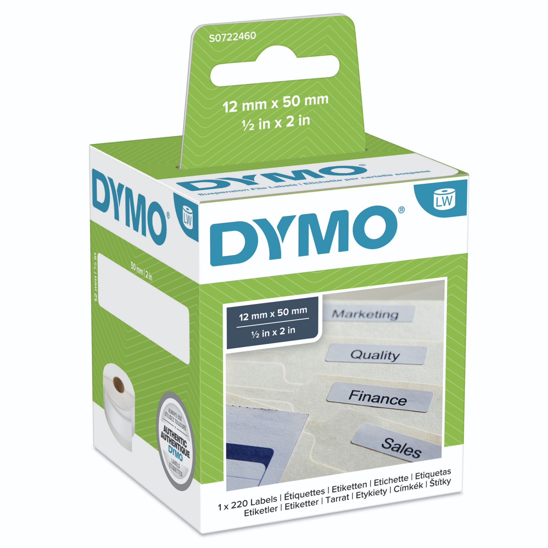 Dymo Etiketten für Hängeablagen 99017 