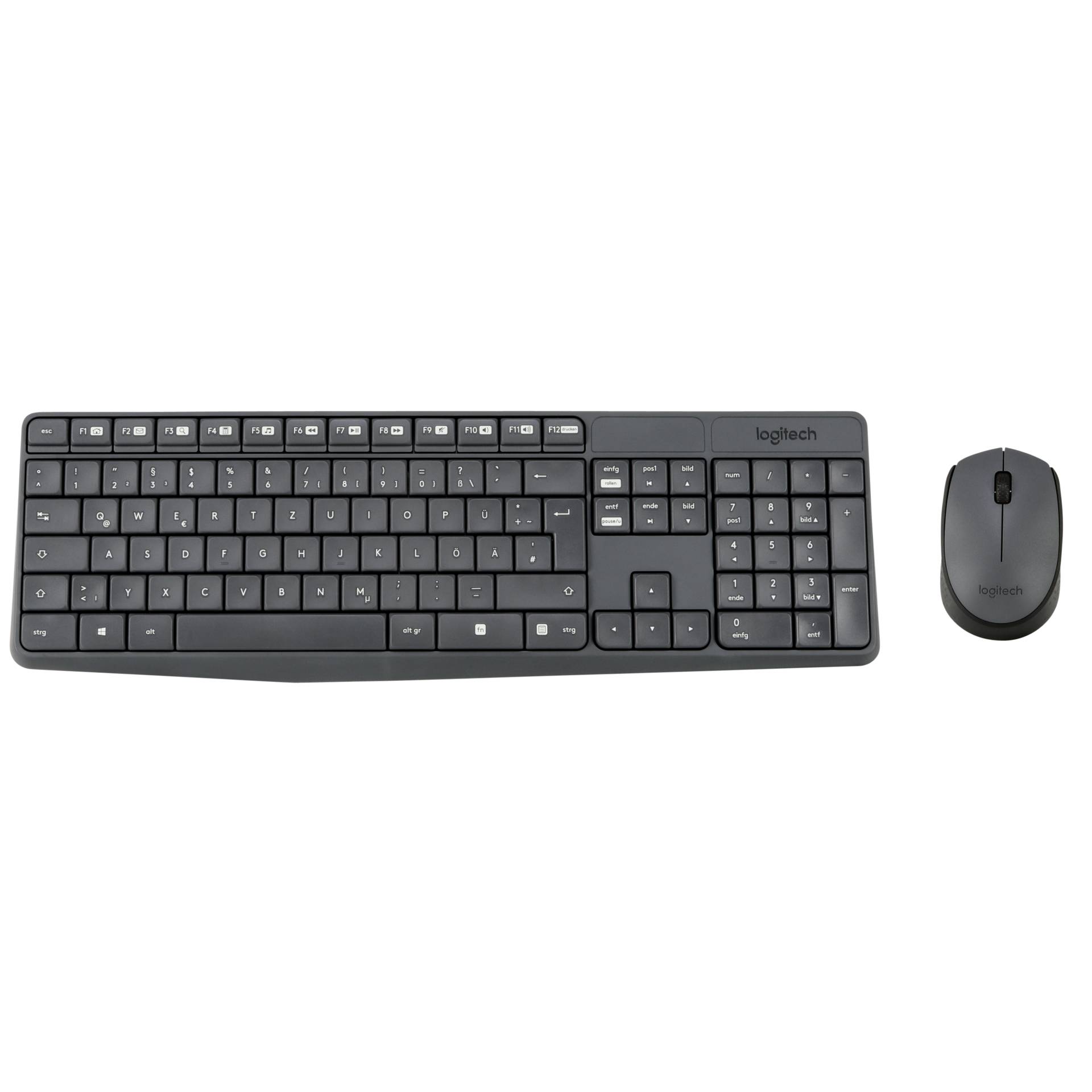 Logitech Wireless Desktop MK235 Tastatur-Maus-Kombination, kabellos (2.40GHz)