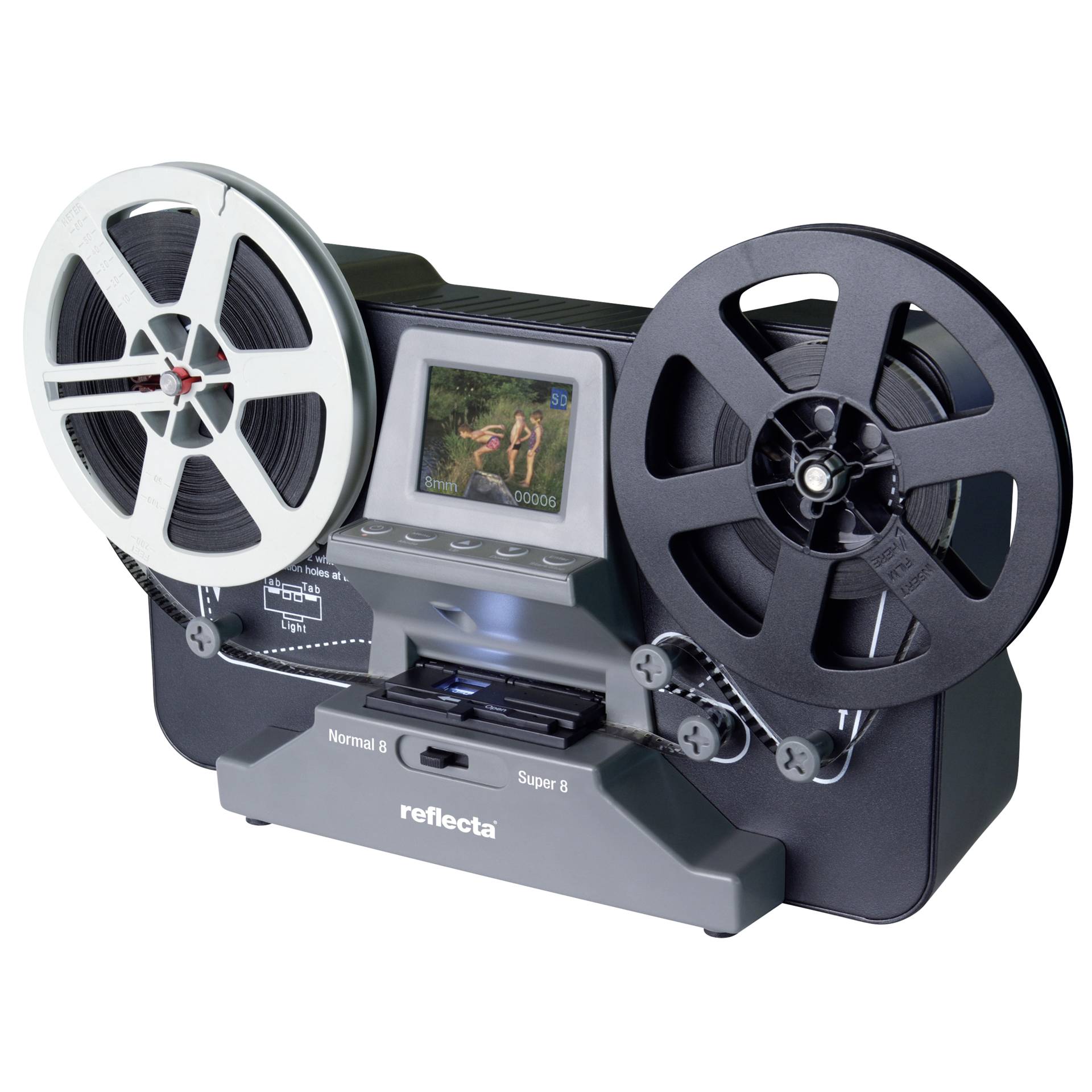 Reflecta Film Scanner Super 8 – Normal 8 Film-/Dia-Scanner Schwarz
