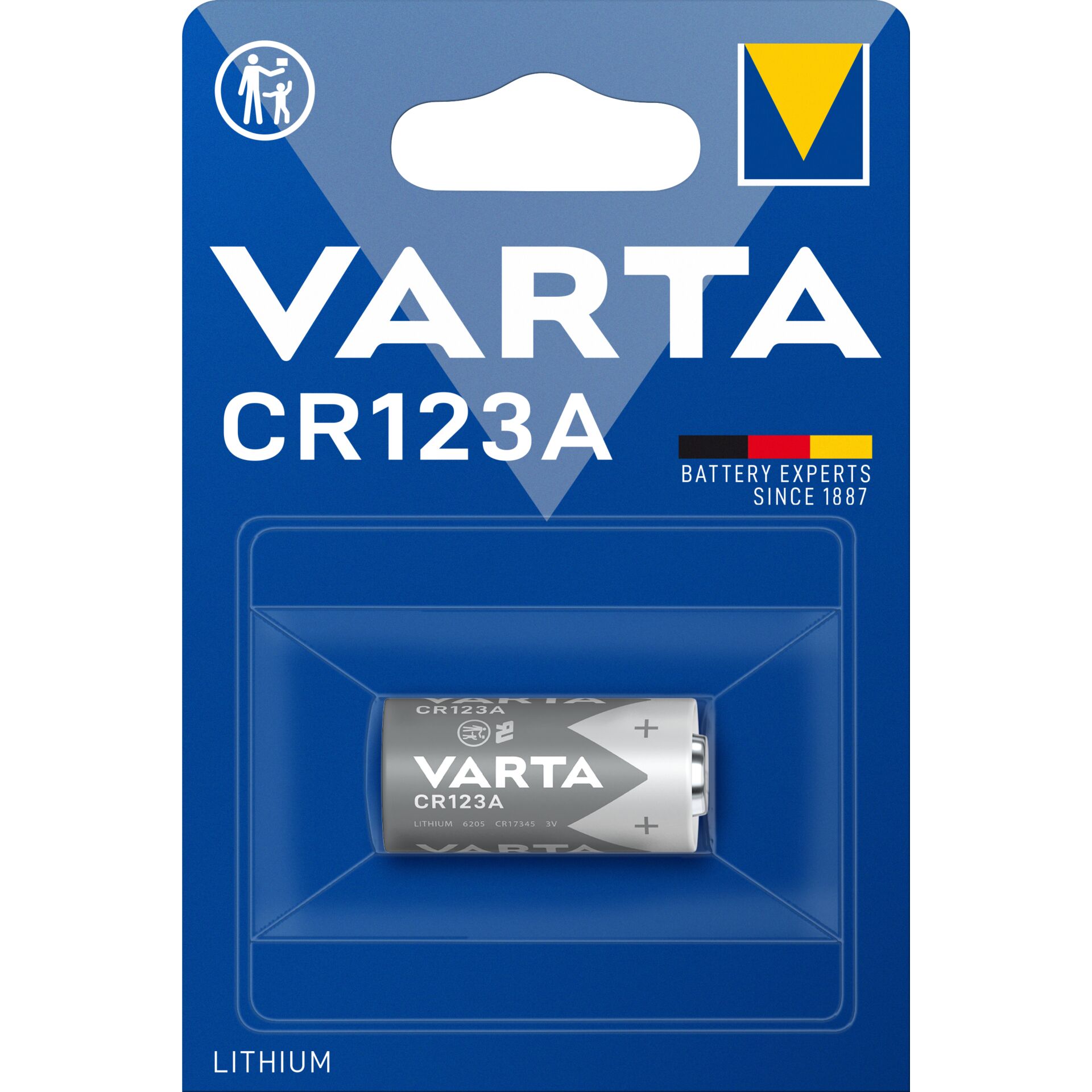 1er-Pack Varta Photo Lithium CR123A (CR17345) 