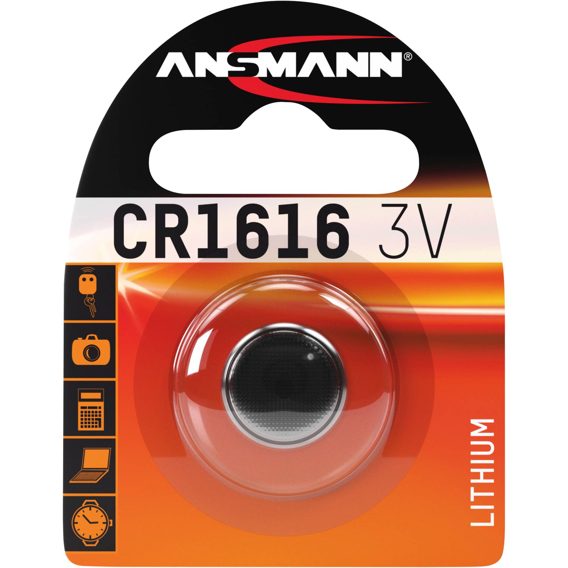 Ansmann Lithium 3V  CR 1616 Knopfzelle 