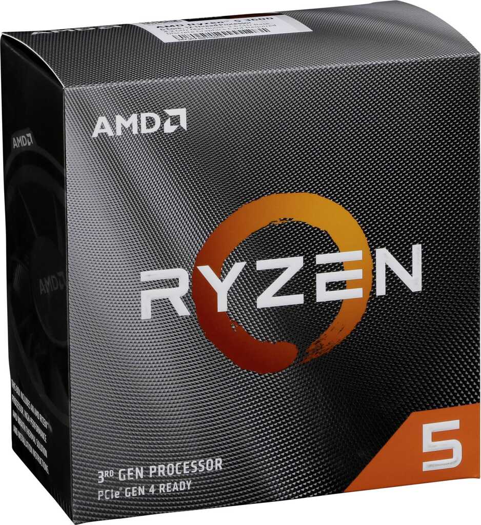 AMD Ryzen 5 3600, 6x 3.60GHz, boxed, Sockel AM4 (PGA), Matisse CPU, inkl AMD Wraith Stealth CPU-Kühler