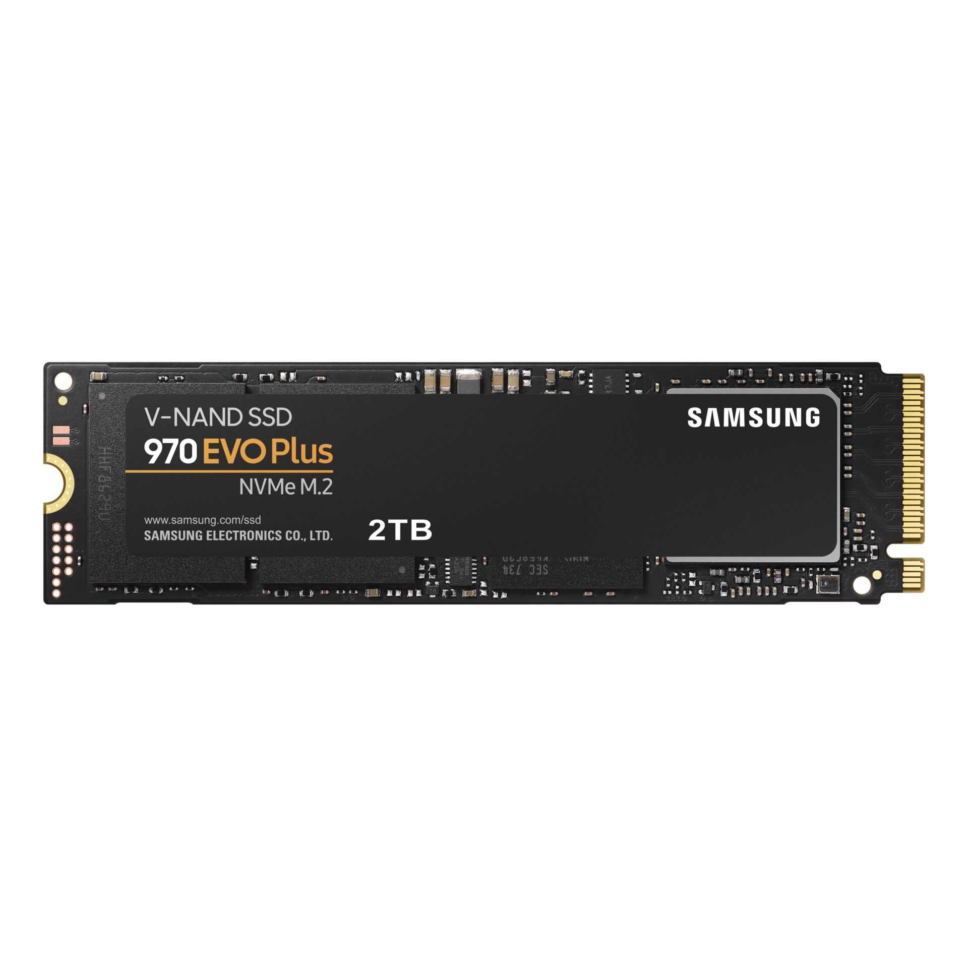 2.0 TB SSD Samsung SSD 970 EVO Plus, M.2/M-Key (PCIe 3.0 x4), lesen: 3500MB/s, schreiben: 3300MB/s