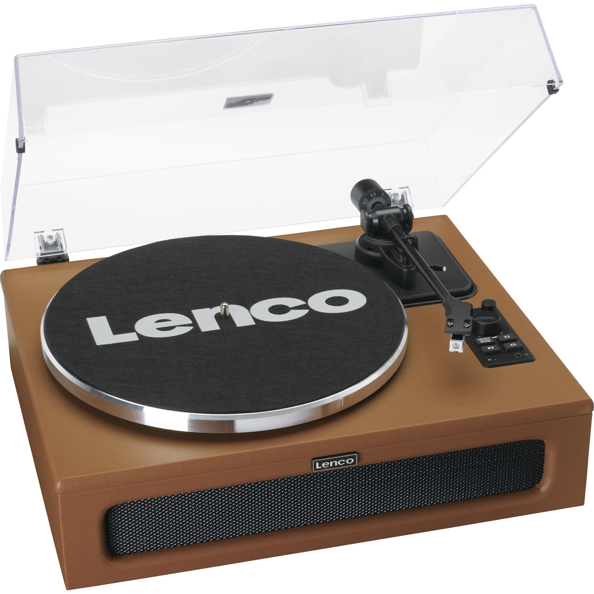 Lenco LS-430BN Plattenspieler Audio-Plattenspieler mit Riemenantrieb Braun Manuell