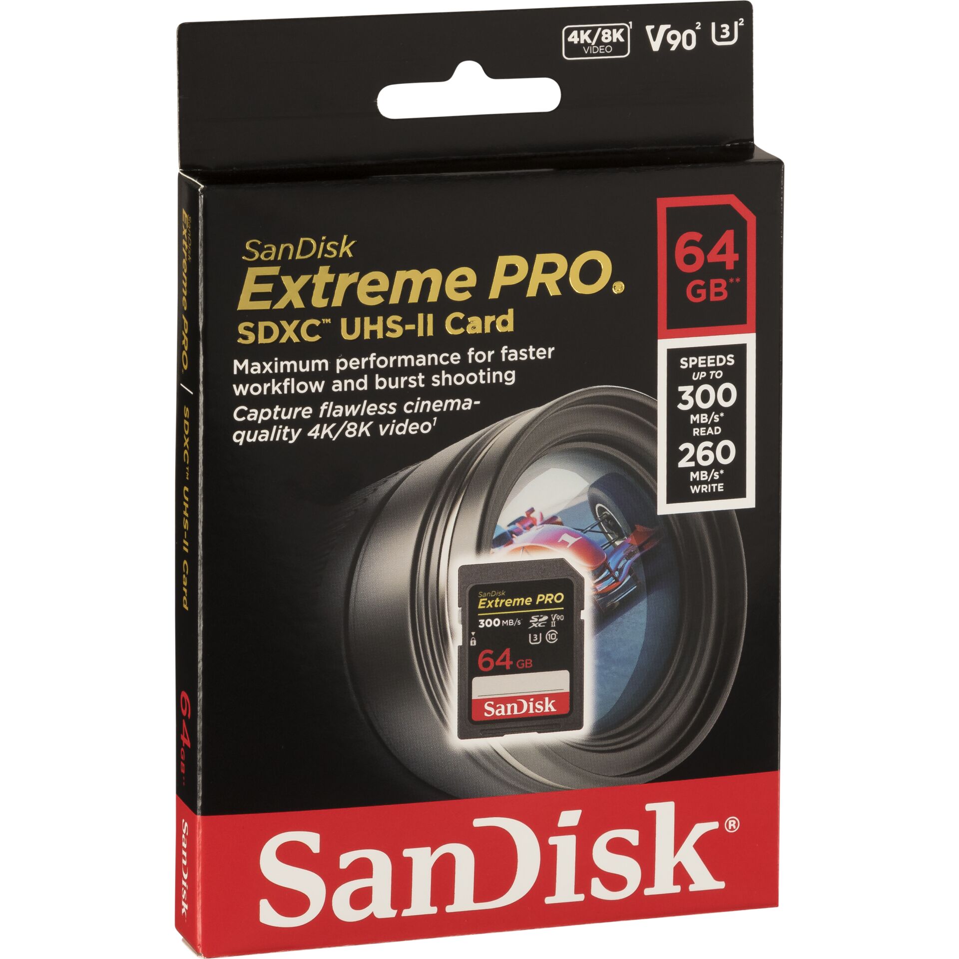 64 GB SanDisk Extreme PRO R300/W260 SDXC USB-Stick, lesen: 300MB/s, schreiben: 260MB/s
