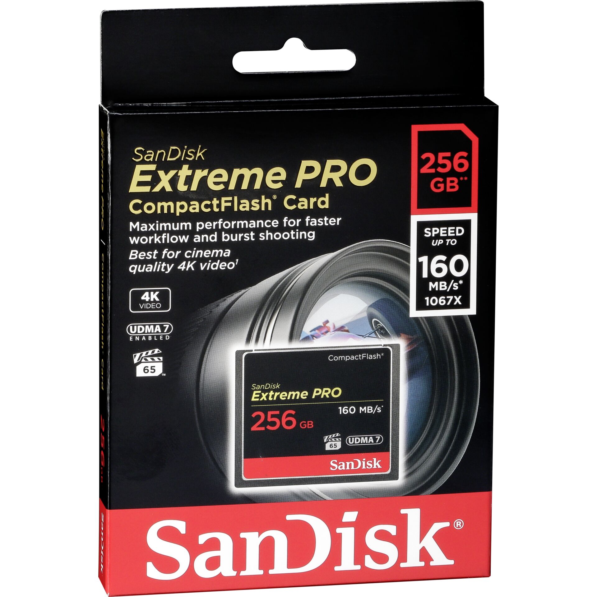 CompactFlash 256GB SanDisk Extreme Pro, 160MB/s 