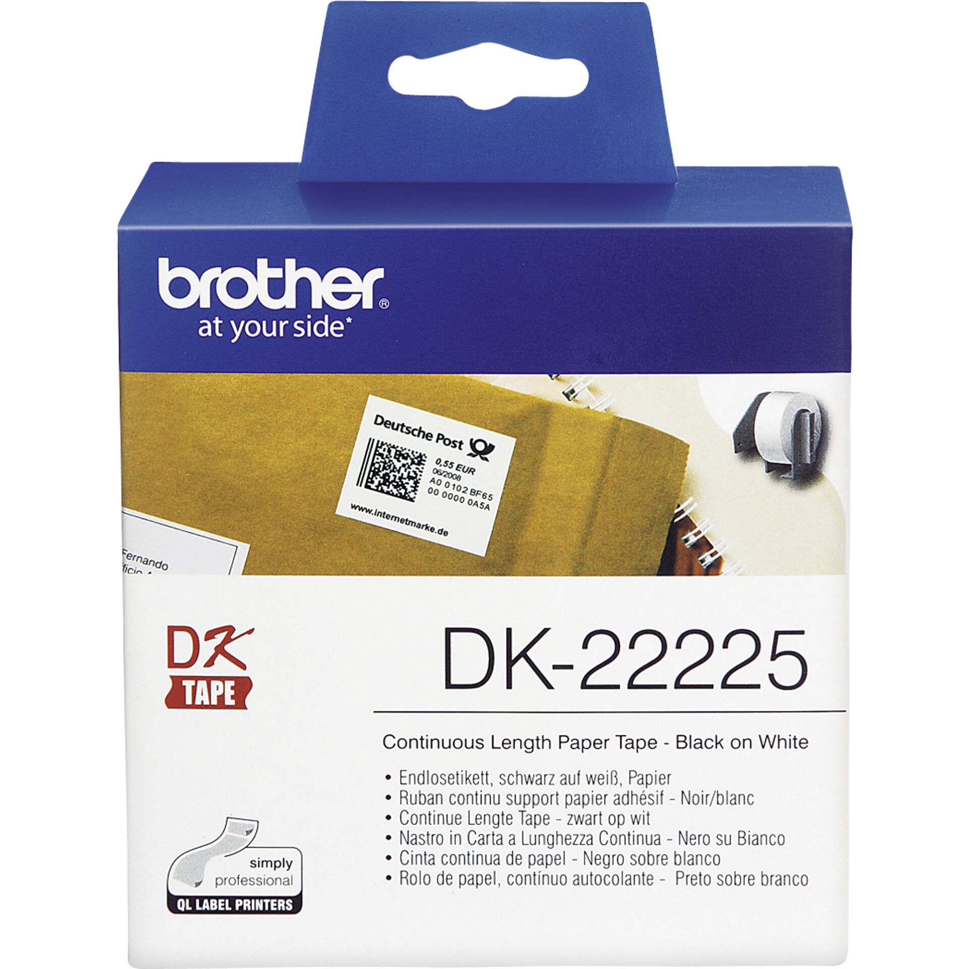 Brother DK-22225 Endlosetiketten 