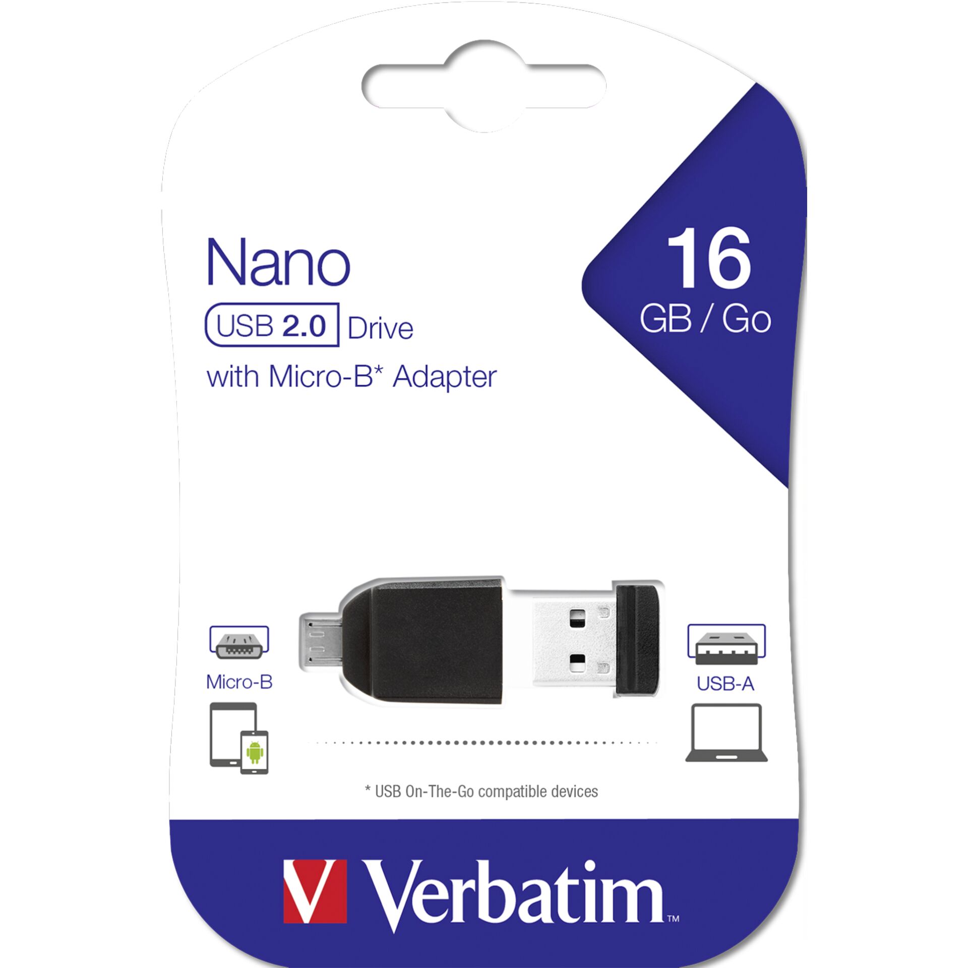 16 GB Verbatim Store  n  Stay NANO USB Drive USB 2.0 Stick 