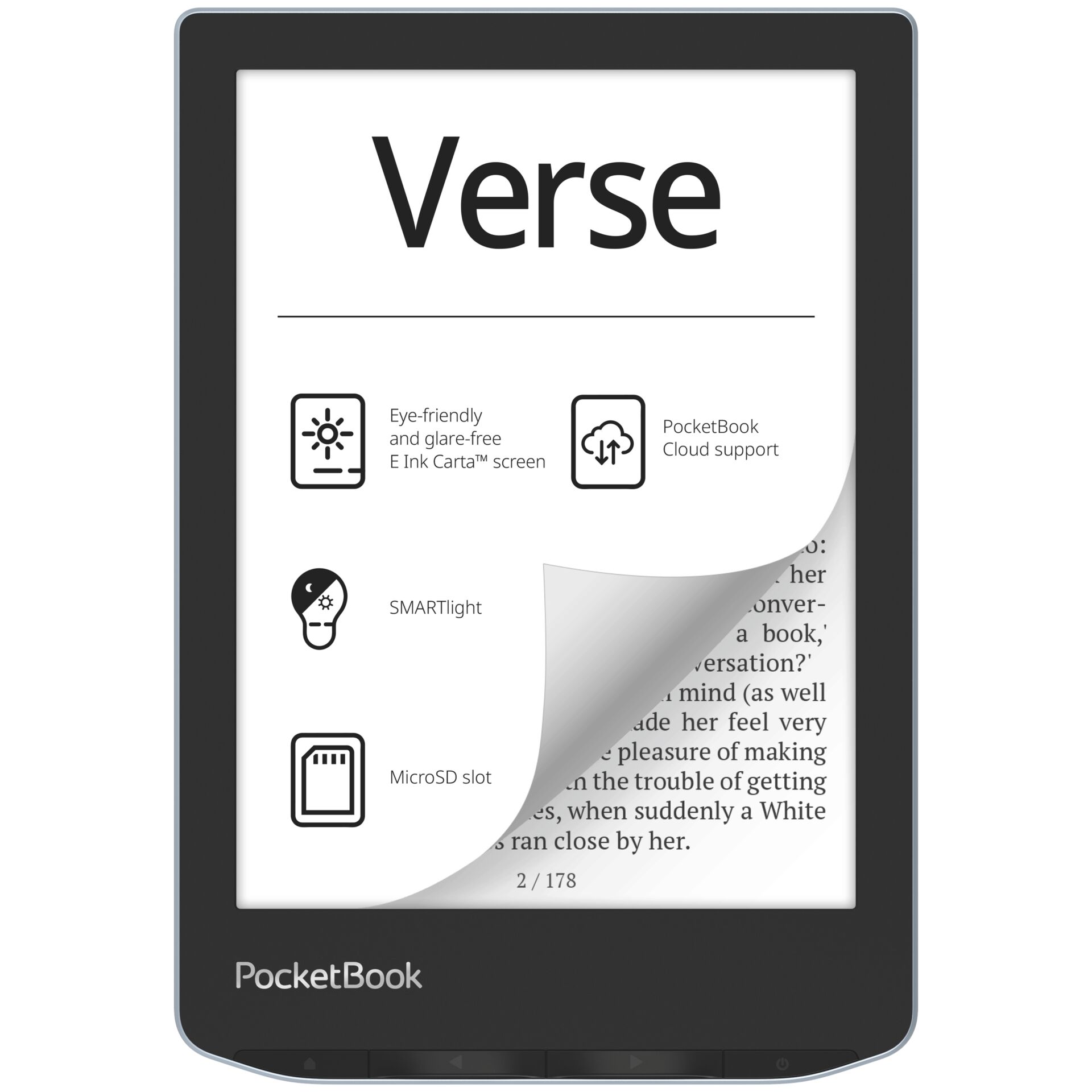 PocketBook Verse eBook-Reader 8 GB WLAN Hellblau