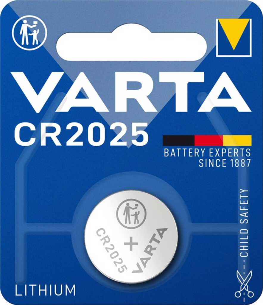 Varta Lithium-Knopfzelle CR2025 3V 