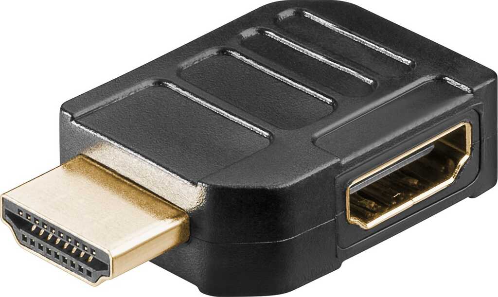 Goobay HDMI Adapter, vergoldet, Schwarz
