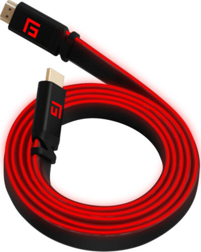 Floating Grip FG-HDMILED-150-RED HDMI-Kabel 1,5 m HDMI Typ A (Standard) Schwarz