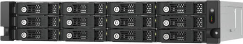 QNAP TL-R1200PES-RP Speicherlaufwerksgehäuse HDD / SSD-Gehäuse Schwarz, Grau 2.5/3.5