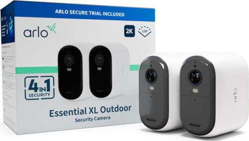 Arlo ESSENTIAL 2 XL 2K Outdoor Camera 2pack IP-Sicherheitskamera Innen & Außen