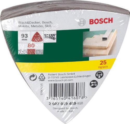 Bosch 2 607 019 489 Schleifmaschinenzubehör 25 Stück(e)