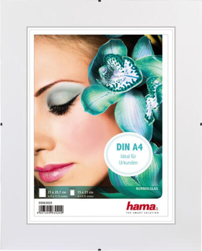 Hama Clip-Fix NG DIN A4  21x29,7 rahmenloser Bildhalter     63020