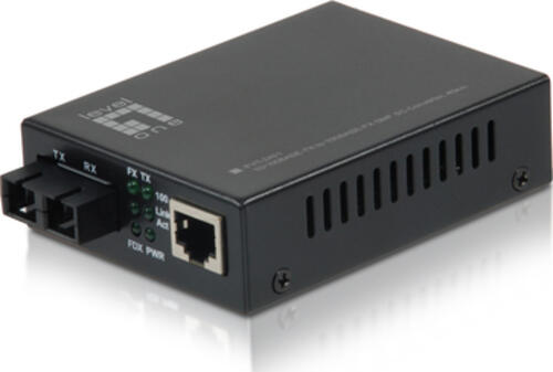 LevelOne FVT-2401 Netzwerk Medienkonverter 100 Mbit/s 1310 nm Einzelmodus Schwarz