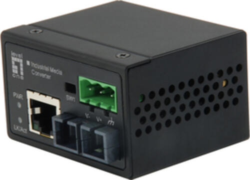 LevelOne IEC-4301 Netzwerk Medienkonverter 100 Mbit/s Einzelmodus Schwarz