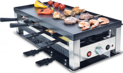 Solis Table Grill 5 in 1 Raclette Grill Schwarz, Silber