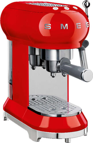 Smeg Espresso Coffee Machine Red ECF01RDEU