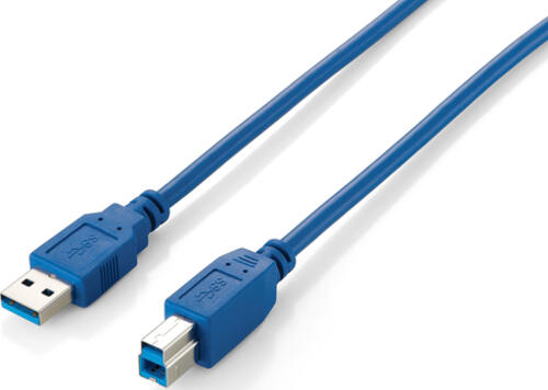 Equip 128291 USB Kabel 1 m USB 3.2 Gen 1 (3.1 Gen 1) USB A USB B Blau
