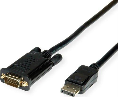 VALUE 11.99.5802 Videokabel-Adapter 2 m VGA (D-Sub) DisplayPort Schwarz