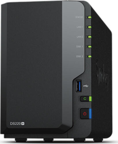 Synology DiskStation DS220+ NAS & Speicherserver Kompakt Ethernet/LAN Schwarz J4025